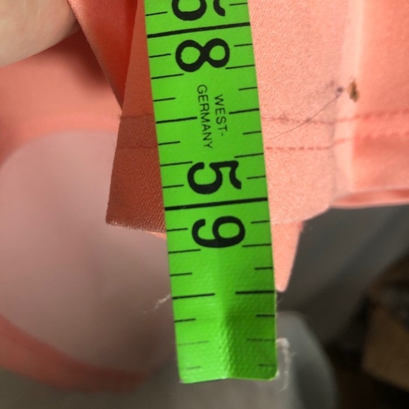 Woman’s Peach Floor Length Dress. Embellished Top. Size L - Picture 4 of 7